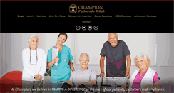 Desktop Screenshot of championpartnersinrehab.com